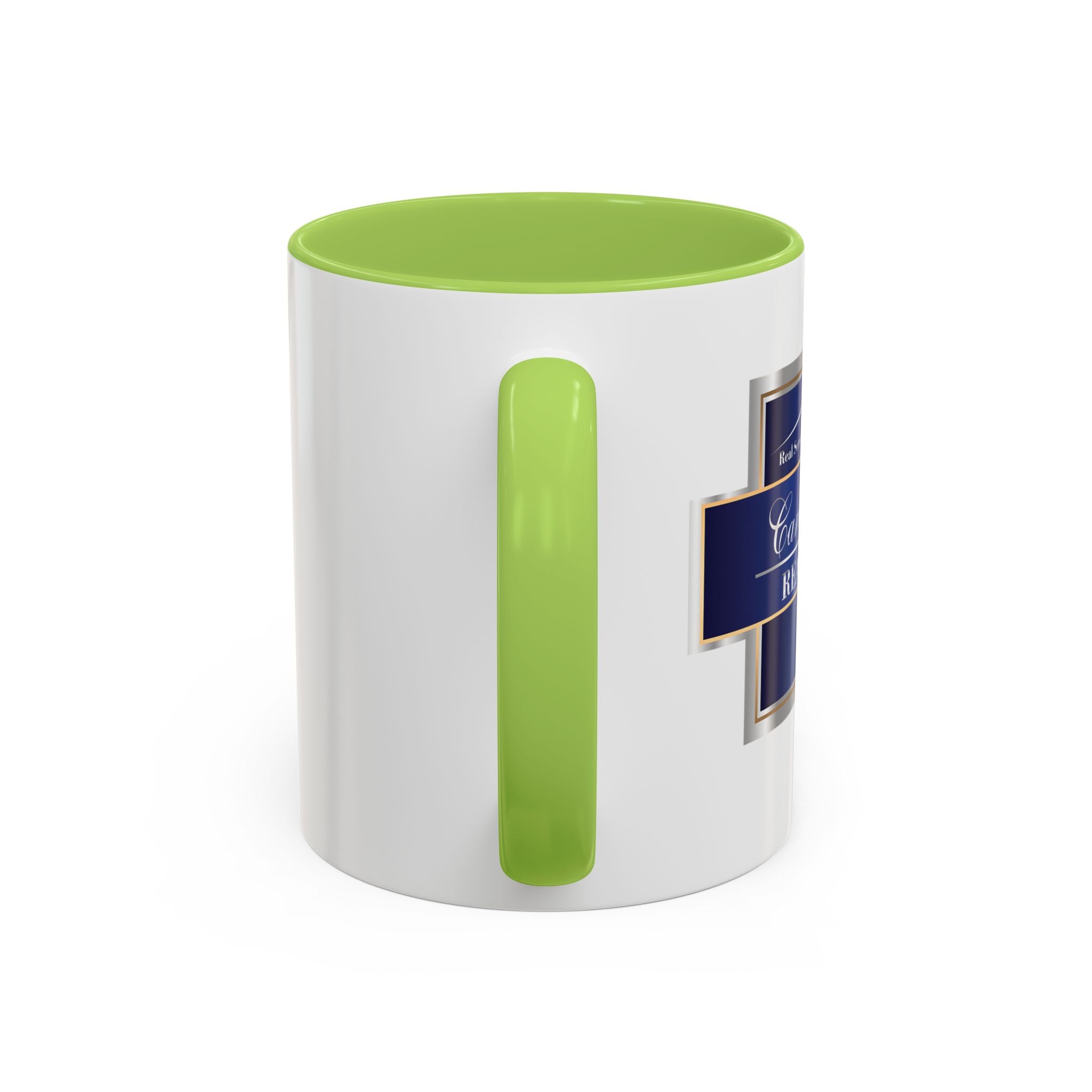 Nautical Blue Palmetto Accent Coffee Mug – Southern Coastal Tea & Coffee Cup (11/15oz)