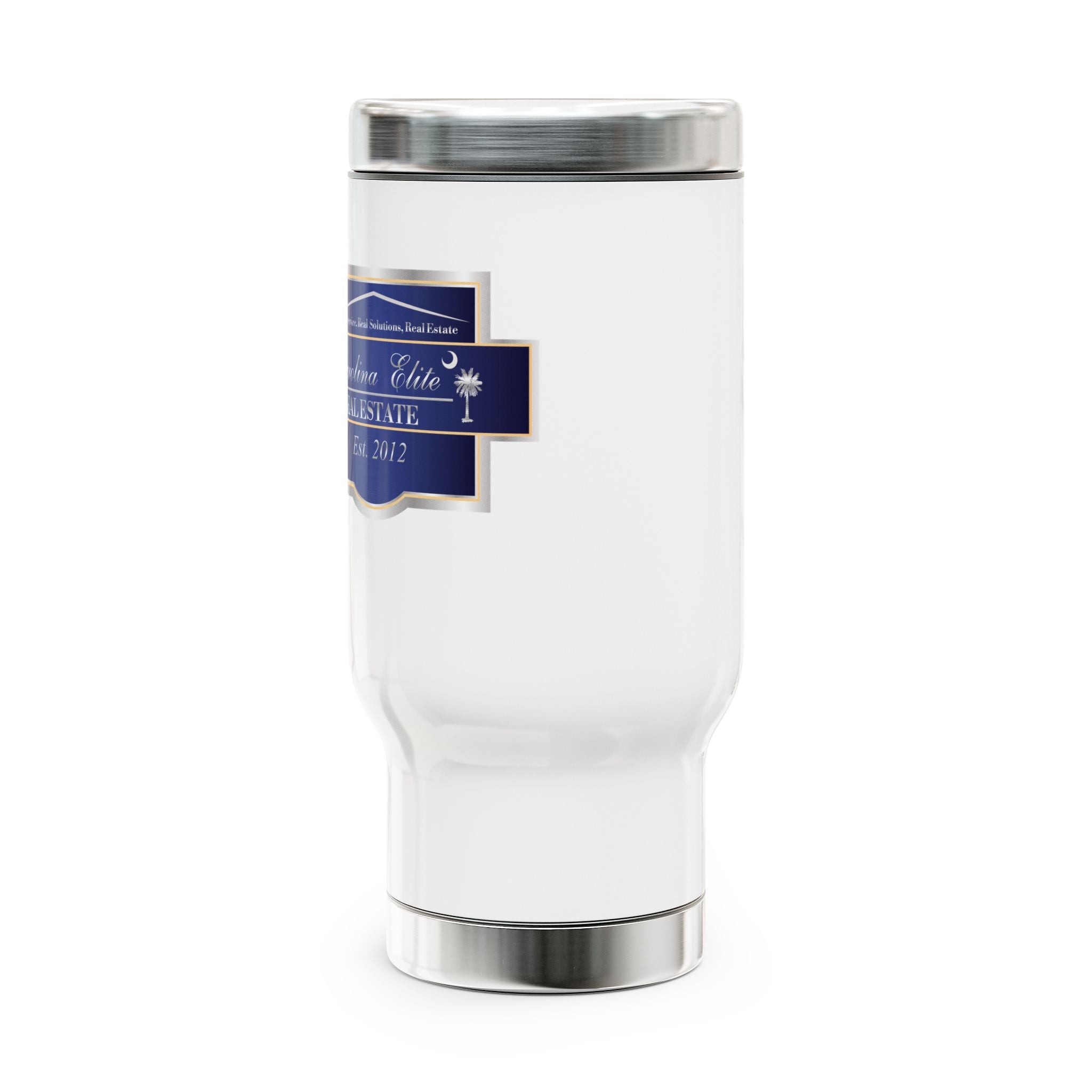 Carolina Elite Real Estate 14oz Stainless Travel Mug with Handle