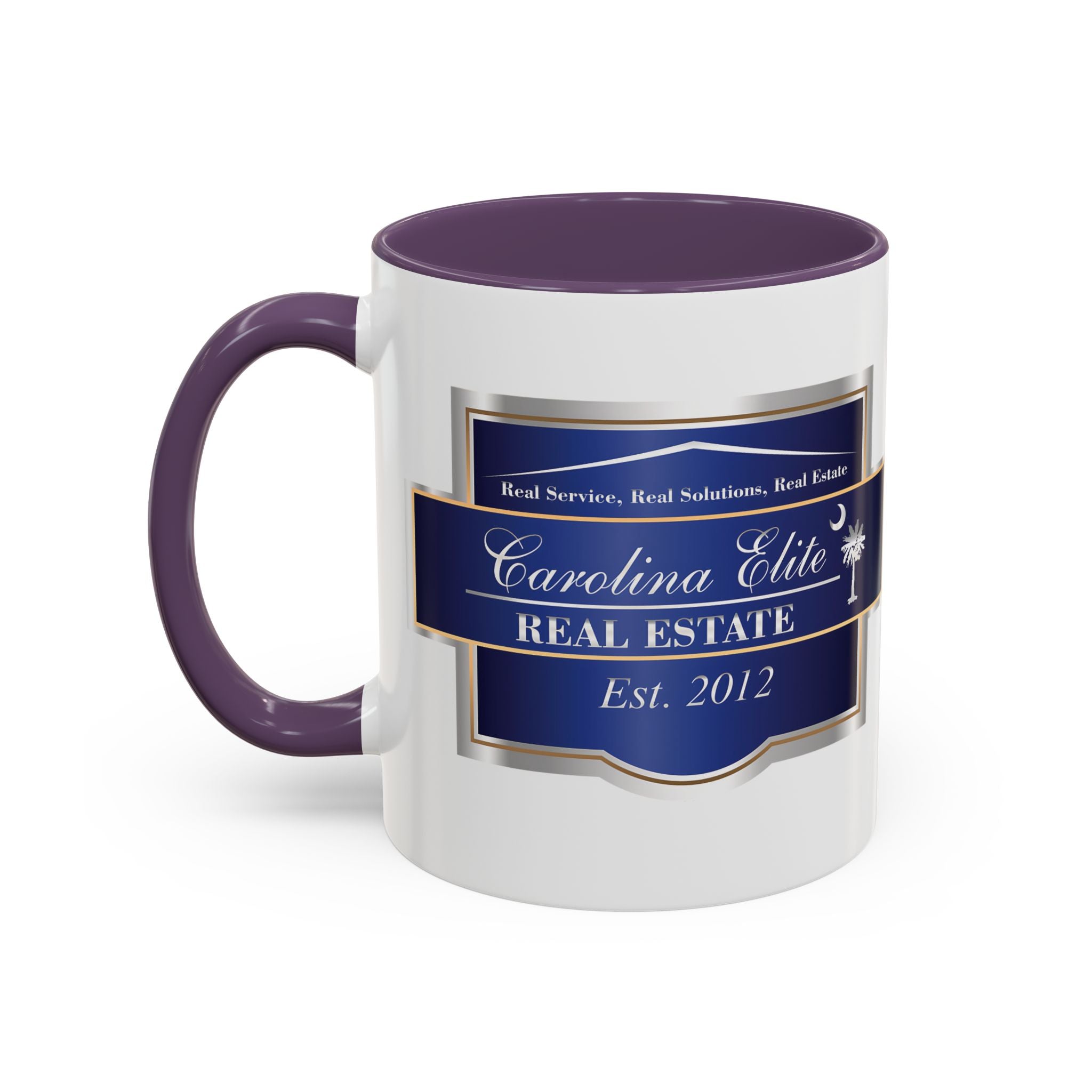 Nautical Blue Palmetto Accent Coffee Mug – Southern Coastal Tea & Coffee Cup (11/15oz)