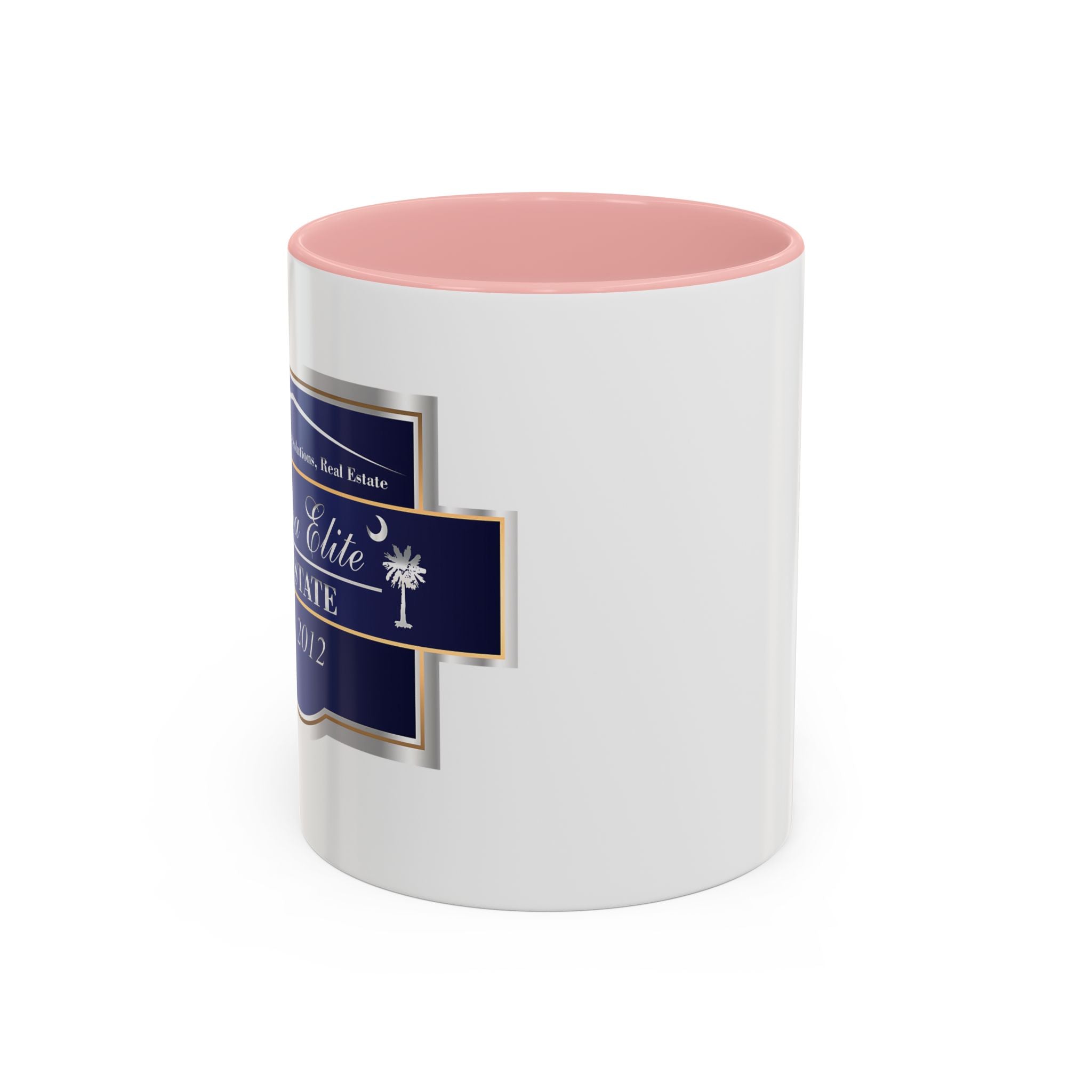 Nautical Blue Palmetto Accent Coffee Mug – Southern Coastal Tea & Coffee Cup (11/15oz)