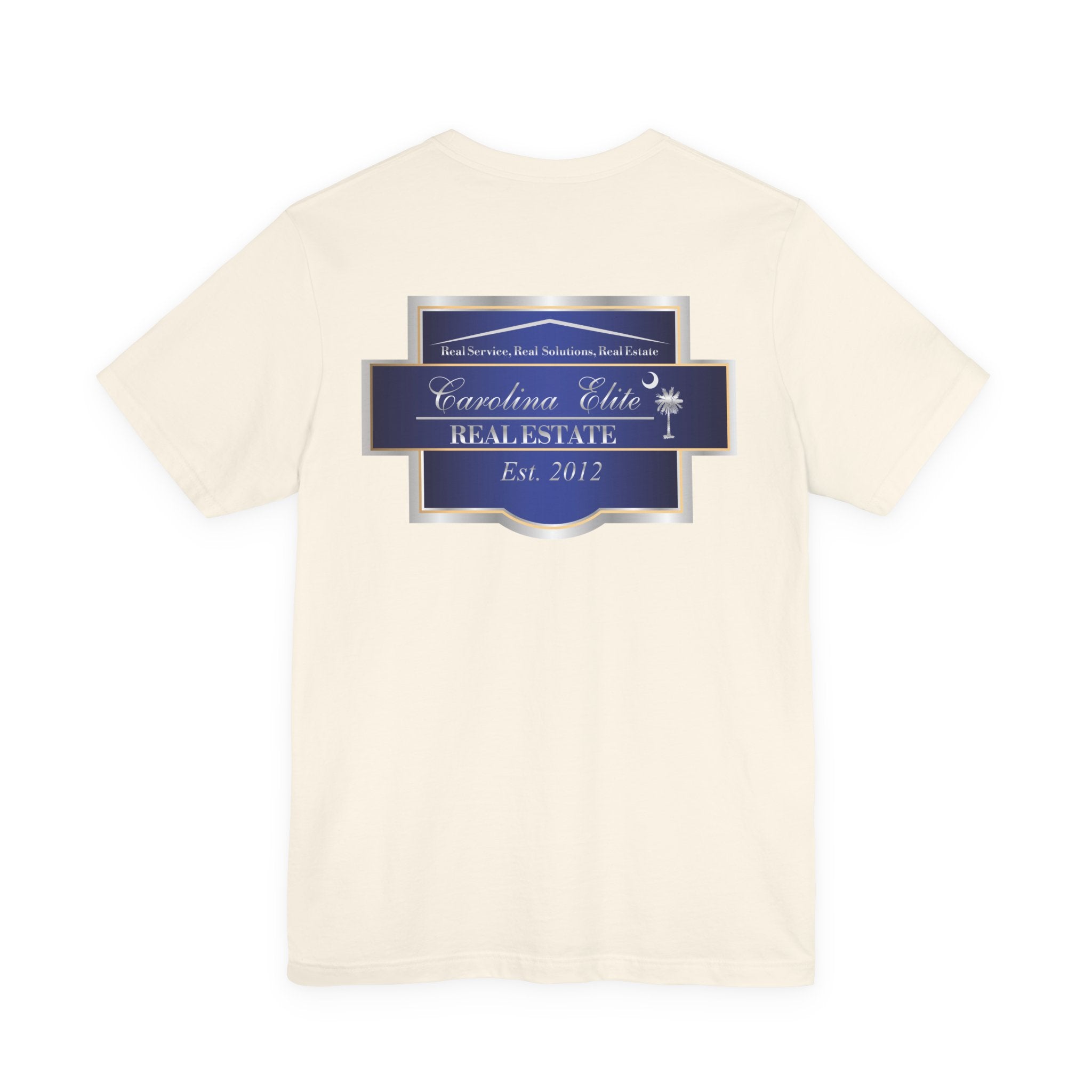 Real Estate Logo T‑Shirt - 'Carolina Elite Real Estate Est. 2012' Back Print