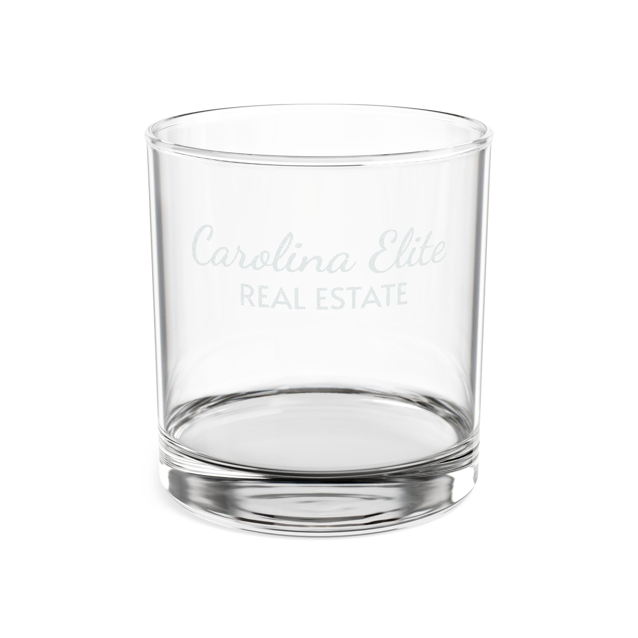 Engraved Whiskey Glass 10.5oz — 'Carolina Elite Real Estate' Personalized Rocks Glass