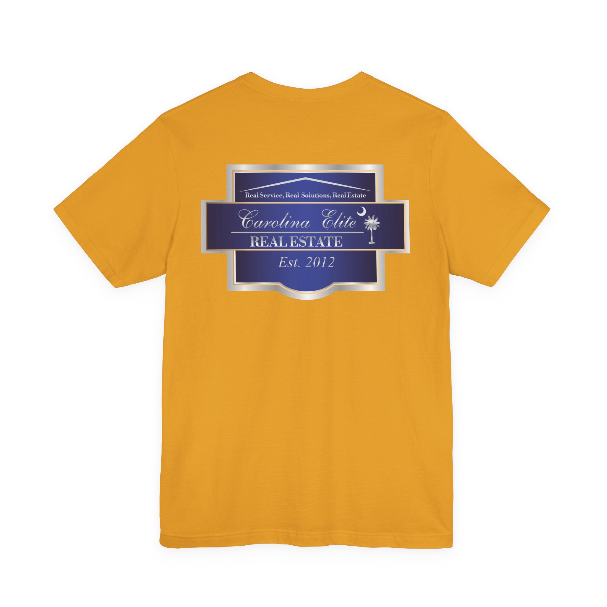 Real Estate Logo T‑Shirt - 'Carolina Elite Real Estate Est. 2012' Back Print