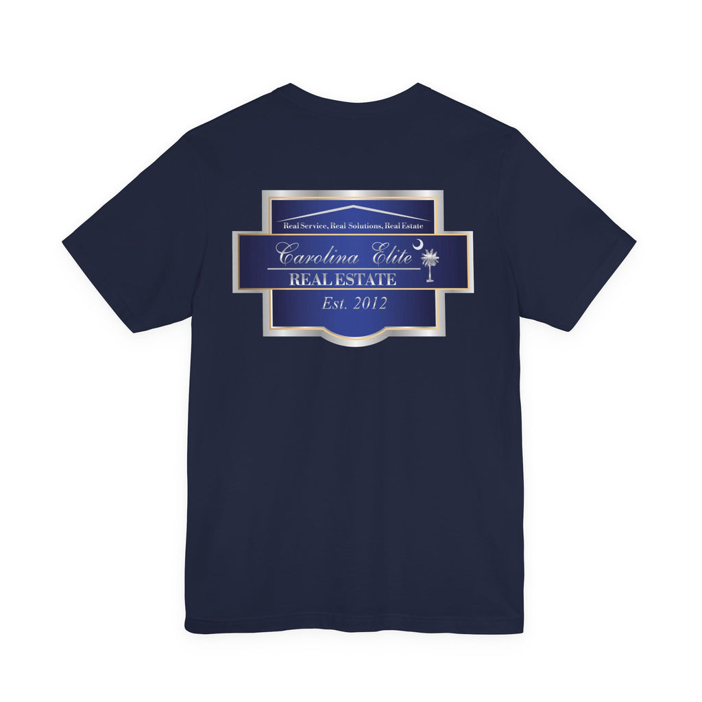 Real Estate Logo T‑Shirt - 'Carolina Elite Real Estate Est. 2012' Back Print