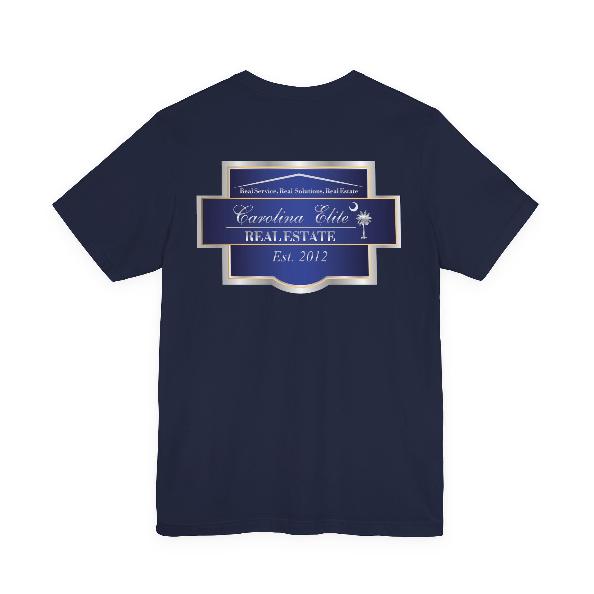 Real Estate Logo T‑Shirt - 'Carolina Elite Real Estate Est. 2012' Back Print