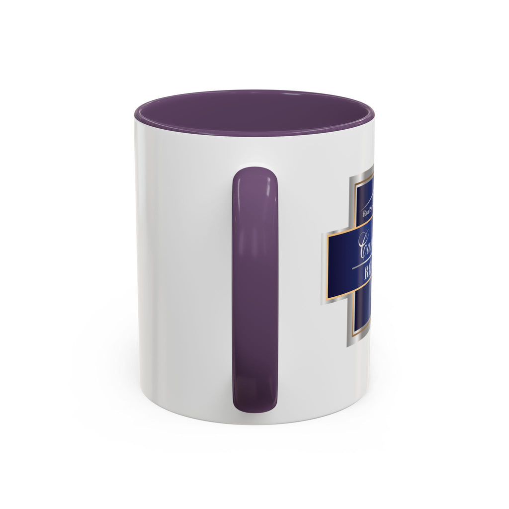 Nautical Blue Palmetto Accent Coffee Mug – Southern Coastal Tea & Coffee Cup (11/15oz)
