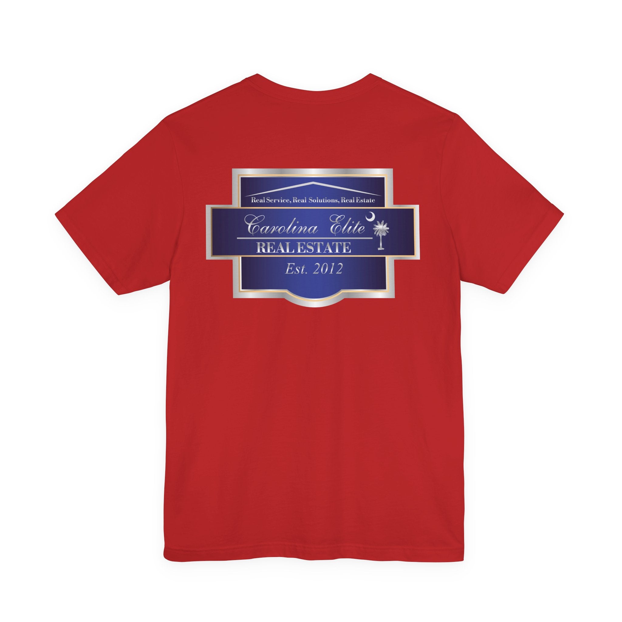 Real Estate Logo T‑Shirt - 'Carolina Elite Real Estate Est. 2012' Back Print