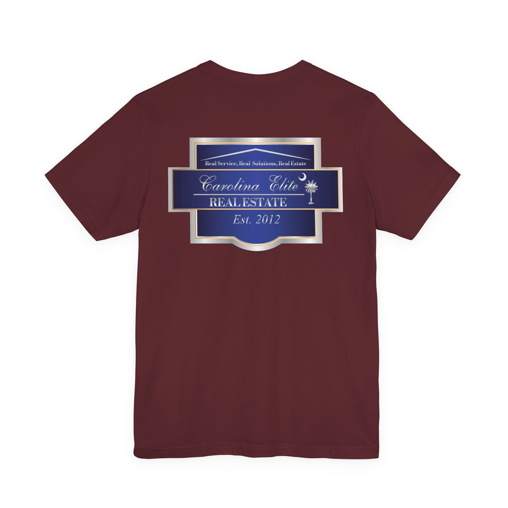 Real Estate Logo T‑Shirt - 'Carolina Elite Real Estate Est. 2012' Back Print