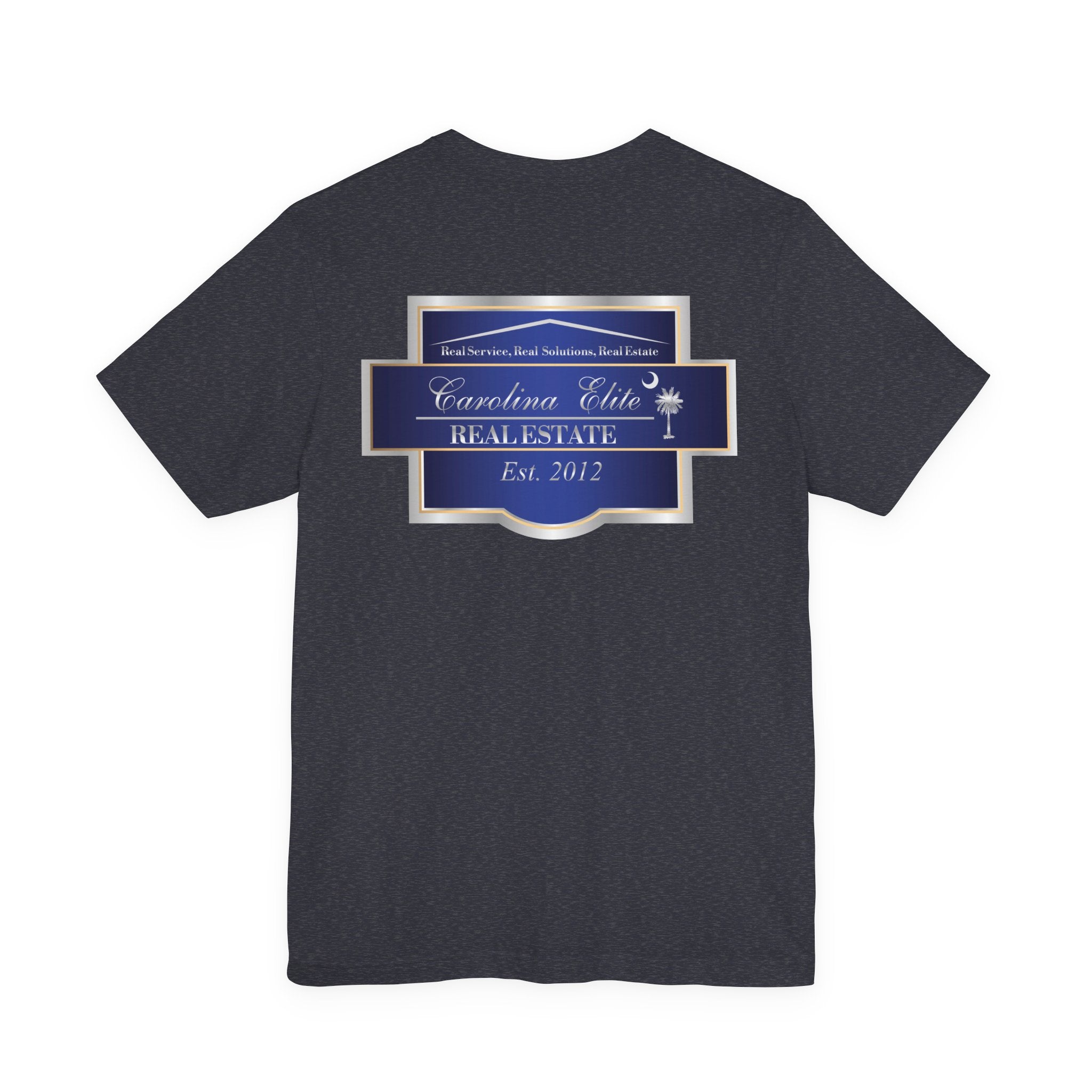 Real Estate Logo T‑Shirt - 'Carolina Elite Real Estate Est. 2012' Back Print