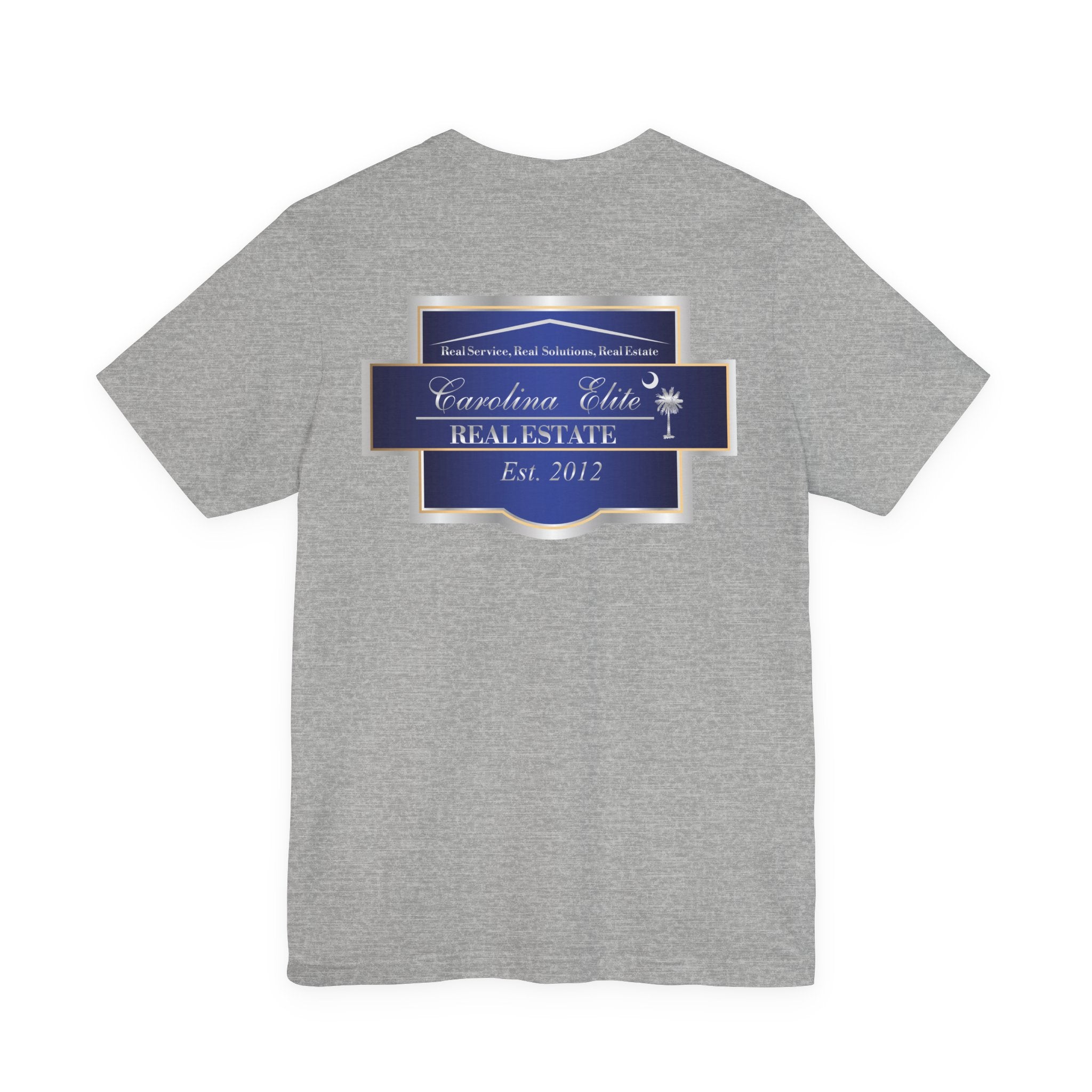 Real Estate Logo T‑Shirt - 'Carolina Elite Real Estate Est. 2012' Back Print