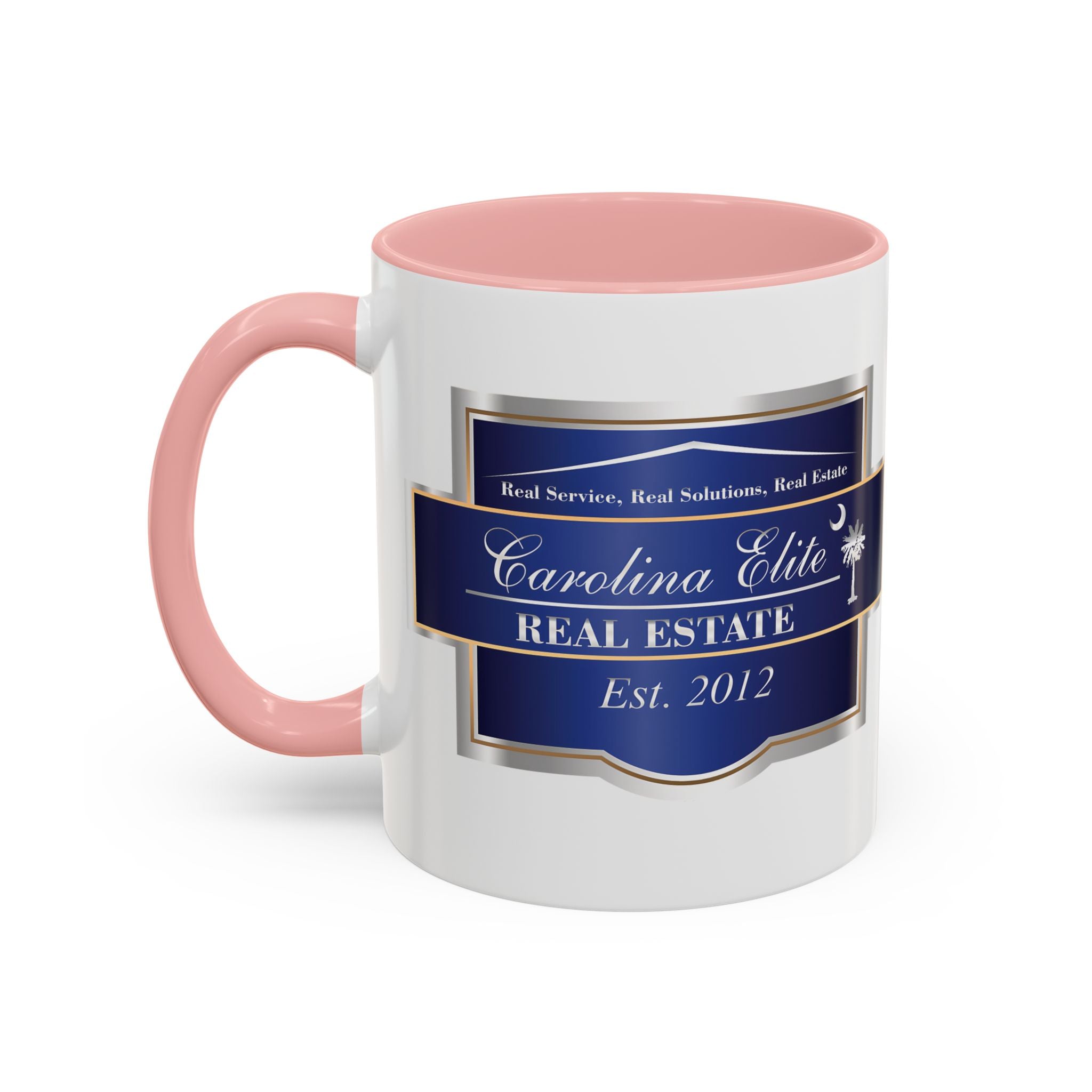 Nautical Blue Palmetto Accent Coffee Mug – Southern Coastal Tea & Coffee Cup (11/15oz)