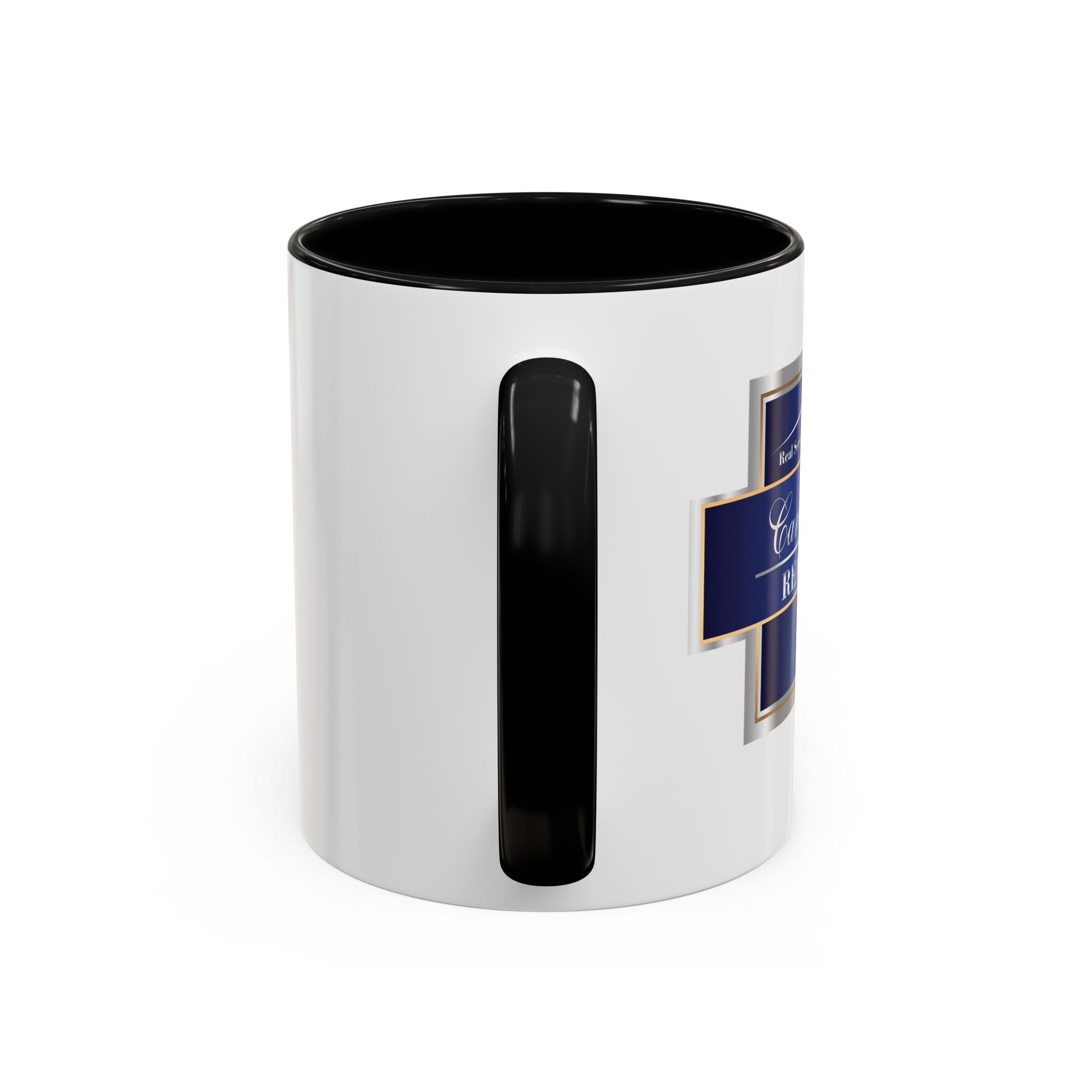 Nautical Blue Palmetto Accent Coffee Mug – Southern Coastal Tea & Coffee Cup (11/15oz)