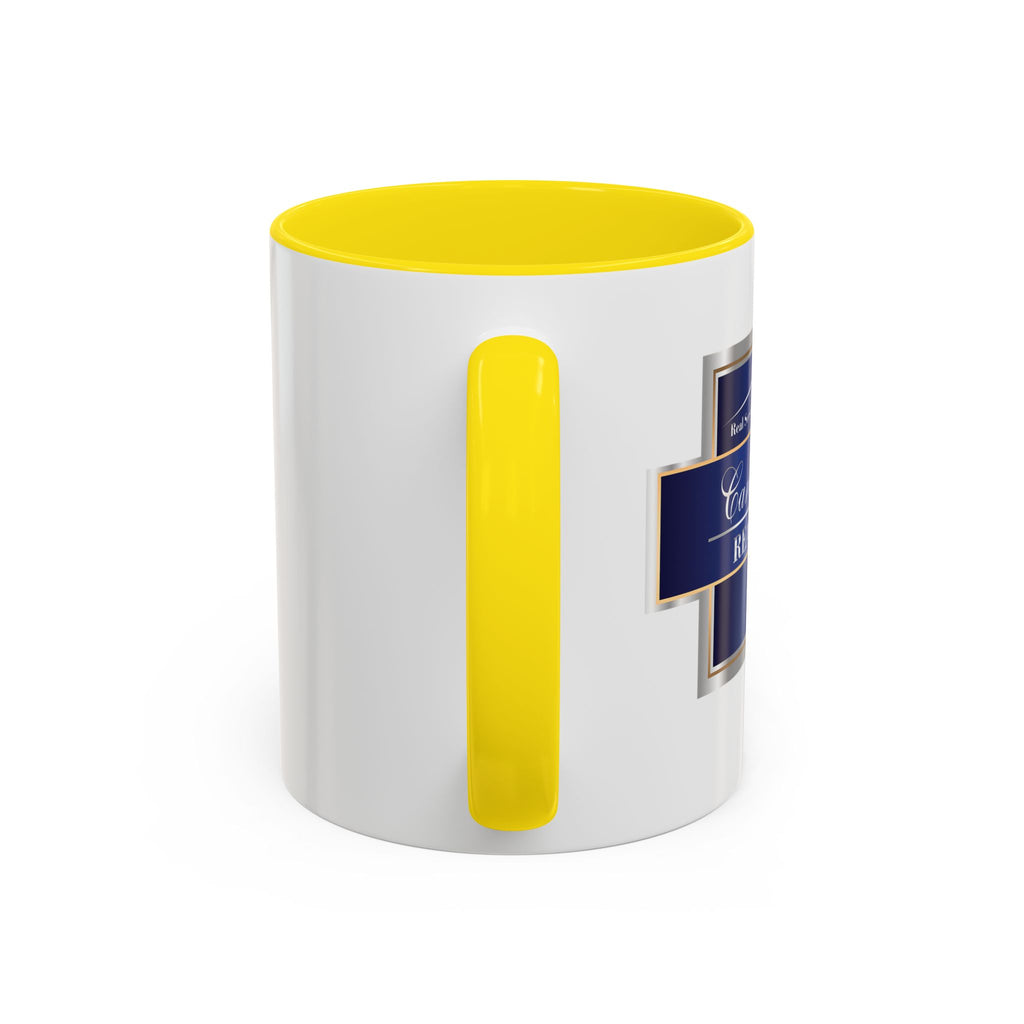 Nautical Blue Palmetto Accent Coffee Mug – Southern Coastal Tea & Coffee Cup (11/15oz)