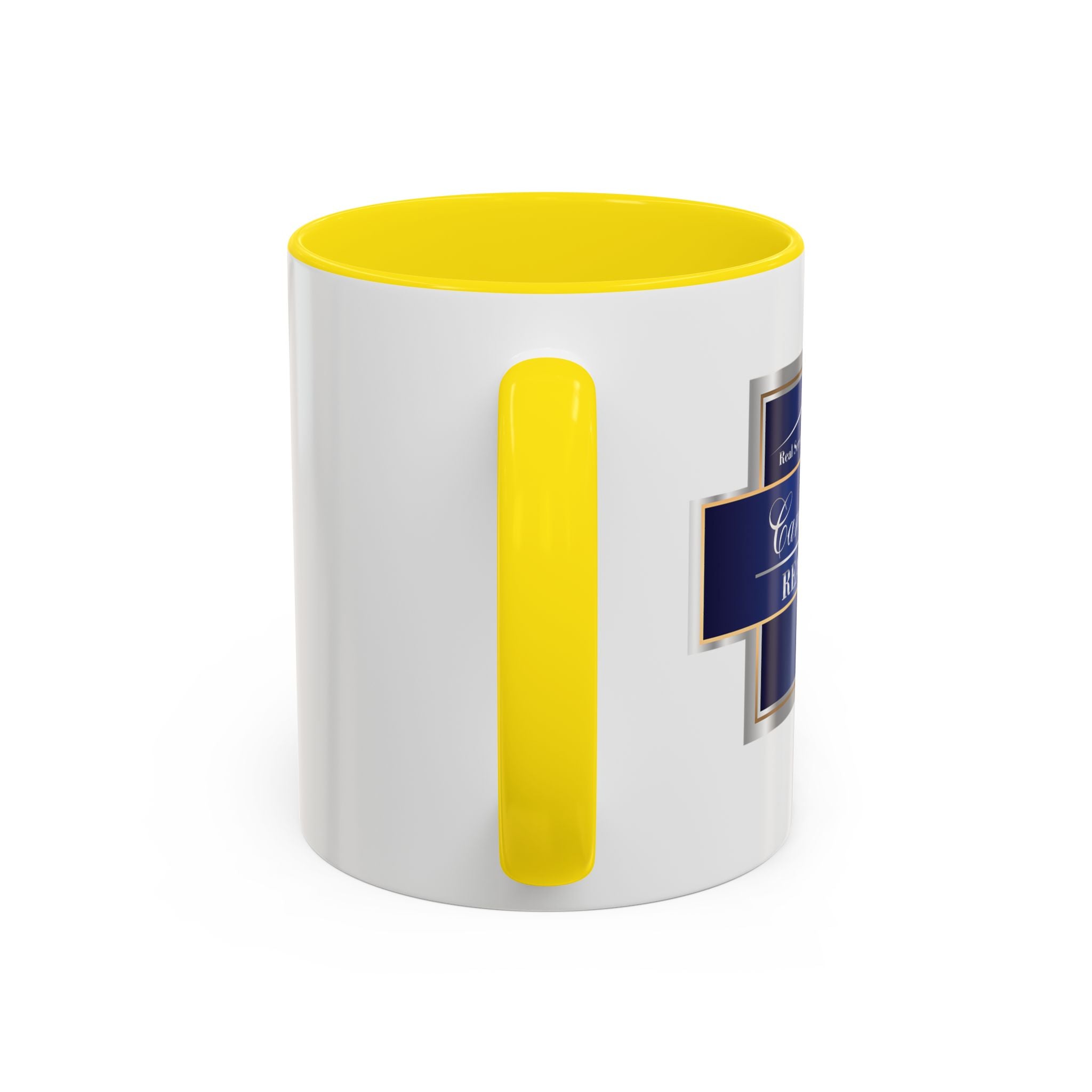 Nautical Blue Palmetto Accent Coffee Mug – Southern Coastal Tea & Coffee Cup (11/15oz)