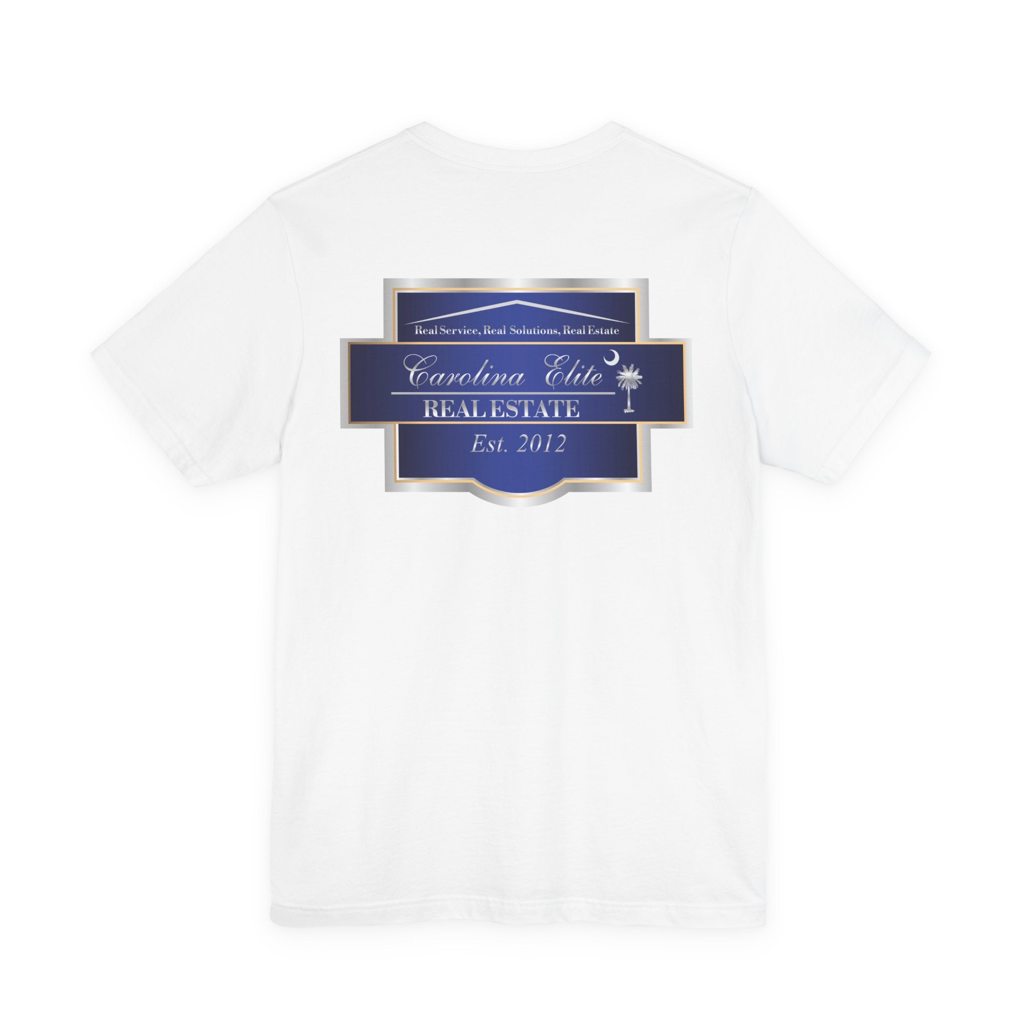 Real Estate Logo T‑Shirt - 'Carolina Elite Real Estate Est. 2012' Back Print