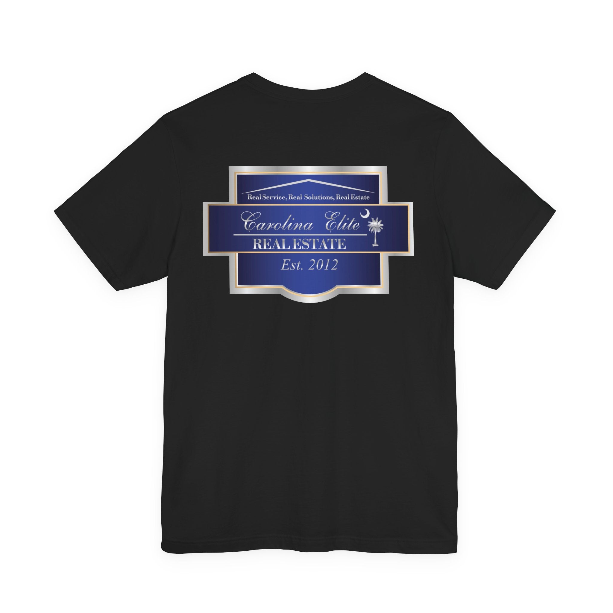 Real Estate Logo T‑Shirt - 'Carolina Elite Real Estate Est. 2012' Back Print