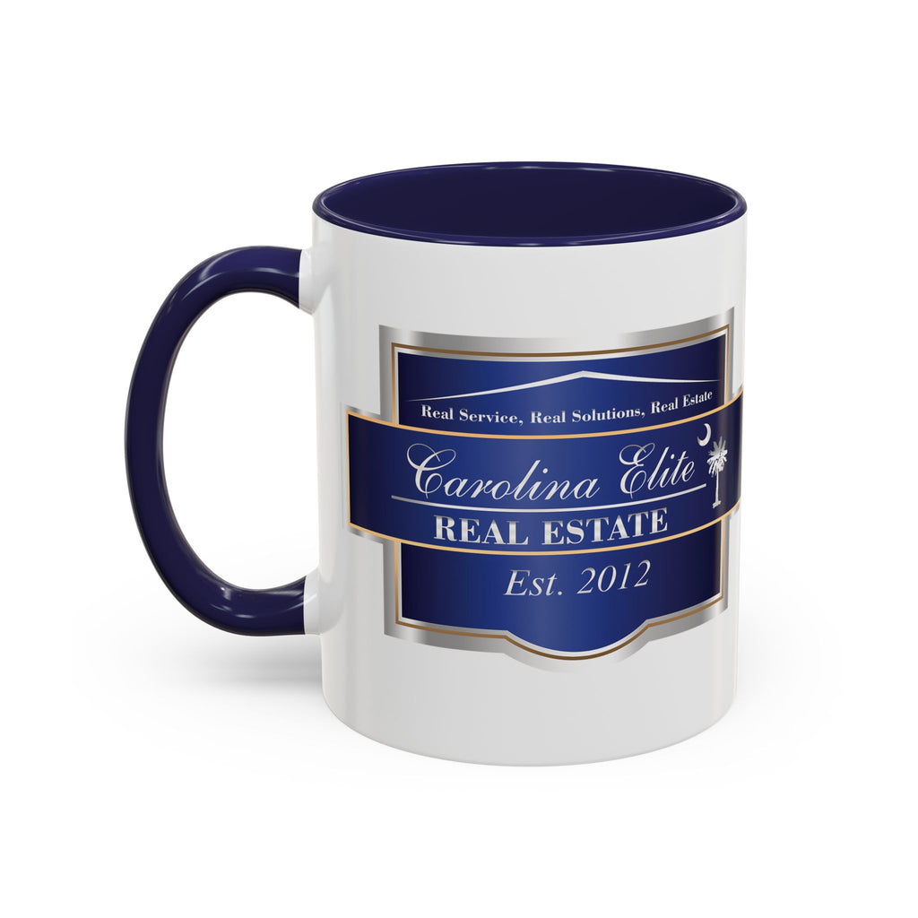Nautical Blue Palmetto Accent Coffee Mug – Southern Coastal Tea & Coffee Cup (11/15oz)