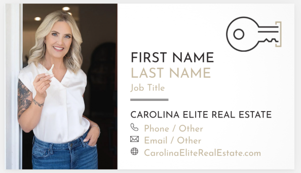 Carolina Elite  Business Cards - Template 4 (CLICK TO CUSTOMIZE)